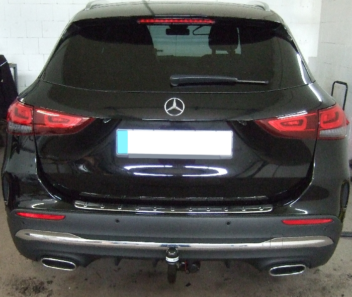 Anhängerkupplung für Mercedes-GLA H247, spez. m. AMG Sport o. Styling Paket, ohne Elektrosatzvorbereitung, Baureihe 2020- V-abnehmbar Anhängerkupplung für Mercedes-GLA H247, spez. m. AMG Sport o. Styling Paket, ohne Elektrosatzvorbereitung, Baureihe 2020- V-abnehmbar