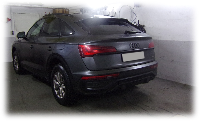 Anhängerkupplung für Audi-Q5 Sportback spez. Plug In Hybrid, S-Line, Baureihe 2023- V-abnehmbar