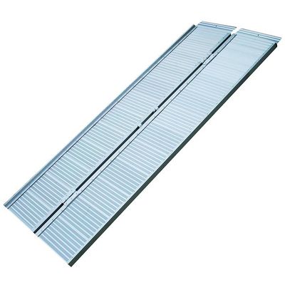 Auffahrrampe, Auffahrschiene Aluminium klappbar für Rollstuhl 122x73cm 270kg