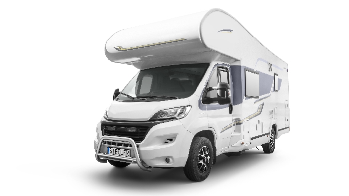 Frontschutzbügel Kuhfänger Bullfänger für Fiat Ducato Wohnmobil/Camper 2014-2021, Steelbar Q 70mm