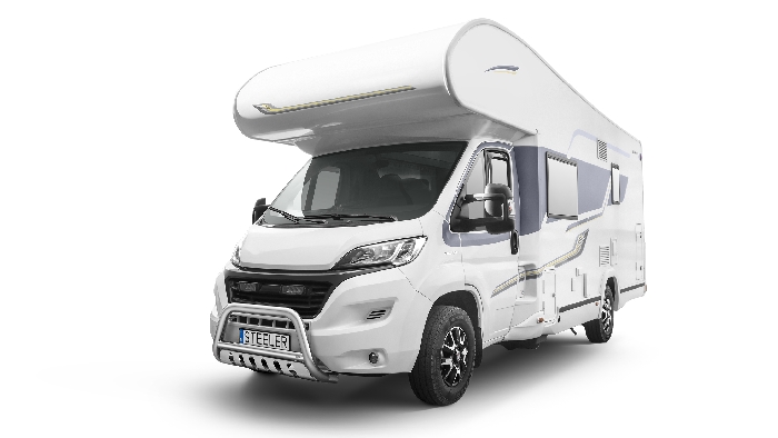 Frontschutzbügel Kuhfänger Bullfänger für Fiat Ducato Wohnmobil/Camper 2014-2021, Steelbar QFU 70mm