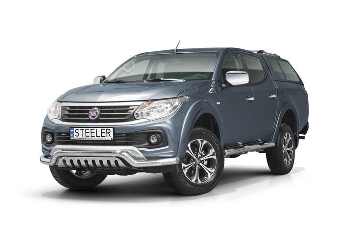Frontschutzbügel Kuhfänger Bullfänger für Fiat Fullback DC 2016-, Sportbar UF 70mm