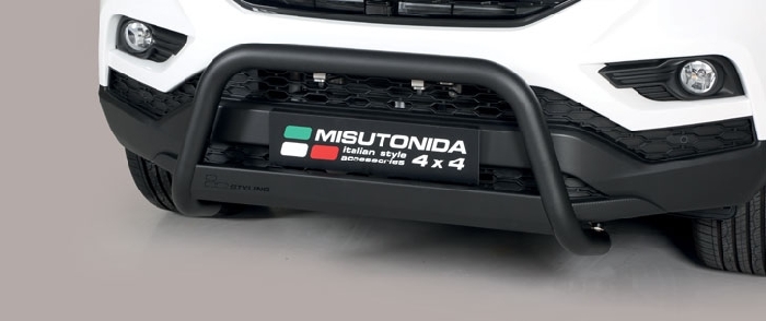 Frontschutzbügel Kuhfänger Bullfänger für Ssang Yong Musso 2018-, Medium Bar 63mm schwarz pulverbeschichtet