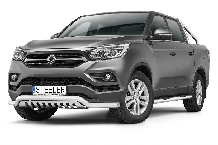 Frontschutzbügel Kuhfänger Bullfänger für Ssang Yong Musso 2018-, Sportbar UF 70mm