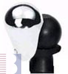 Kugelkappe, chrom mattiert klappbar  Kugelkappe, chrom mattiert klappbar