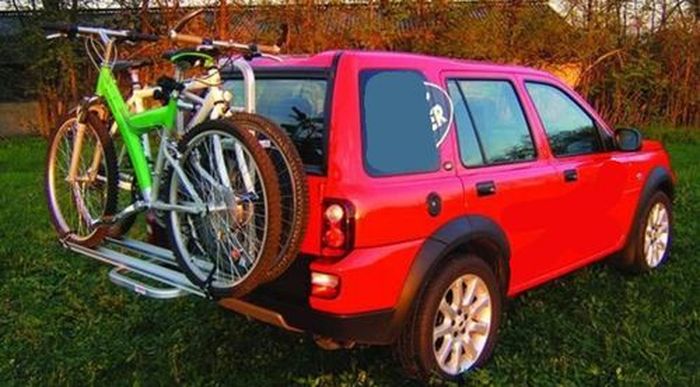 Suzuki Jimny, 5-T Kombi Bj. 1998-2018, kompatibler Fabbri Gringo Fahrradträger f. 2 Fahrräder