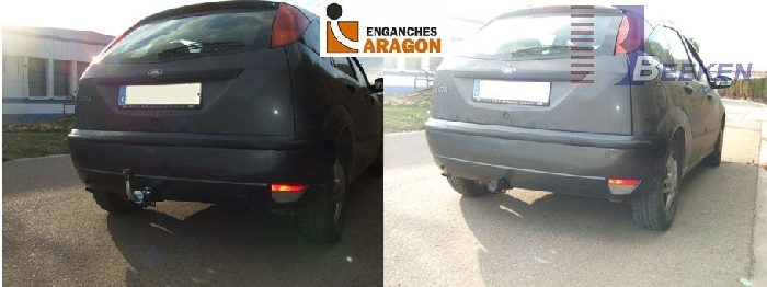 Anhängerkupplung für Ford-Focus Fließheck, nicht ST 225, RS, Baureihe 1998-2001 abnehmbar