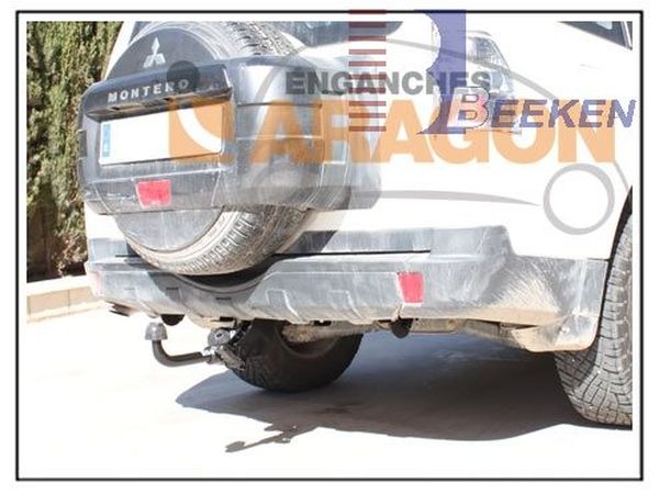 Anhängerkupplung für Mitsubishi-Pajero V60 (langer Radstand), Baureihe 2000-2002 abnehmbar