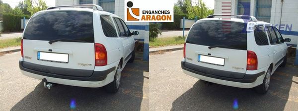 Anhängerkupplung für Renault-Megane Kombi, Baureihe 2000-2003 abnehmbar