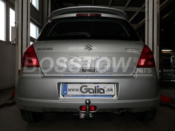Anhängerkupplung für Suzuki-Swift Fließheck (MZ) 2 WD, Fzg. mit Nebelschl. In Stoßfänger, Baureihe 2005-2010 abnehmbar  Anhängerkupplung für Suzuki-Swift Fließheck (MZ) 2 WD, Fzg. mit Nebelschl. In Stoßfänger, Baureihe 2005-2010 abnehmbar