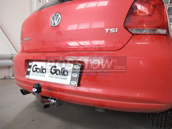 Anhängerkupplung für VW-Polo (6R)Steilheck / Coupé, Baureihe 2009-2014 abnehmbar  Anhängerkupplung für VW-Polo (6R)Steilheck / Coupé, Baureihe 2009-2014 abnehmbar