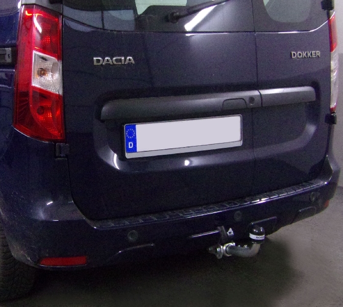 Anhängerkupplung Dacia Dokker nicht LPG Gasfahrzeuge - 2017- abnehmbar