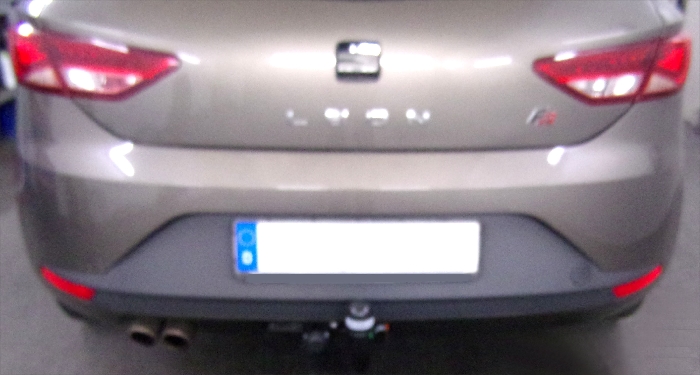 Anhängerkupplung für Seat-Leon - 2014-2017 Fließheck Typ 5F, spez. FR Ausf.:  vertikal