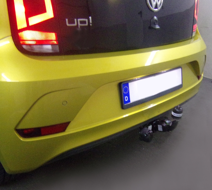 Anhängerkupplung für VW-Up nicht Erdgas, nicht eUp, nicht GTI, nur für Heckträgerbetrieb, Baureihe 2016-2023 abnehmbar