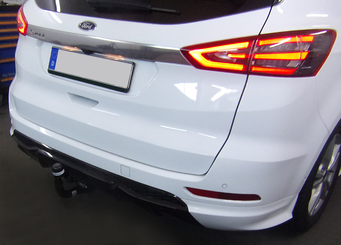 Anhängerkupplung für Ford-S-Max speziell ST line, auch m. Fuss Sensor Heckklappe, Baureihe 2016- V-abnehmbar