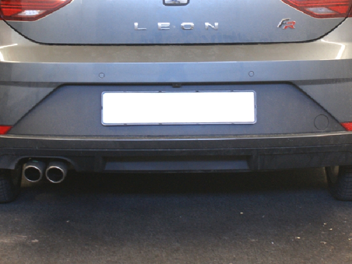 Anhängerkupplung für Seat-Leon Fließheck Typ 5F mit Elektrosatz Vorbereitung, Baureihe 2017-2020 V-abnehmbar