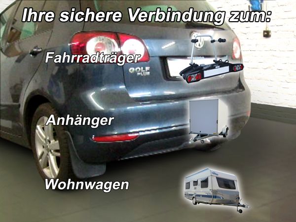 Anhängerkupplung für VW-Golf VI Plus, Baureihe 2008-2012 V-abnehmbar