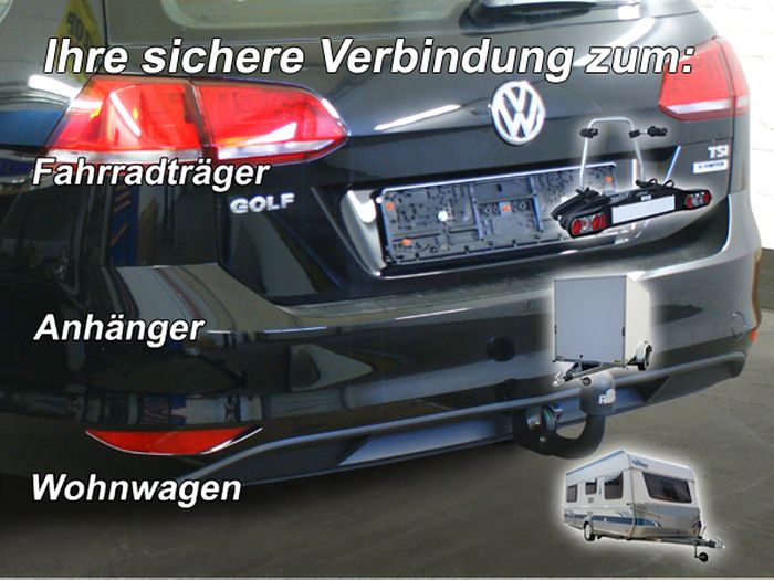 Anhängerkupplung für VW-Golf VII Variant, Baureihe 2017-2019 V-abnehmbar